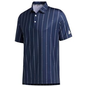 Adidas Men's Large Blue Ultimate 365 UPF 50 Short Sleeve Polo Shirt NWT